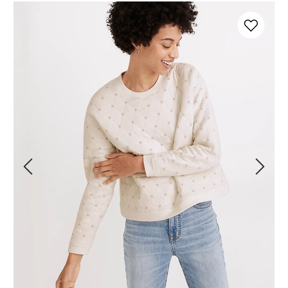 Madewell Quilted Swing Sweatshirt